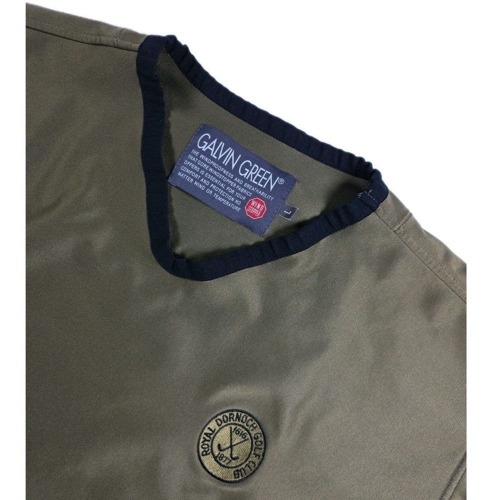 Galvin Green Windstopper Golf Pullover Men‎ Size LARGE OLIVE GREEN